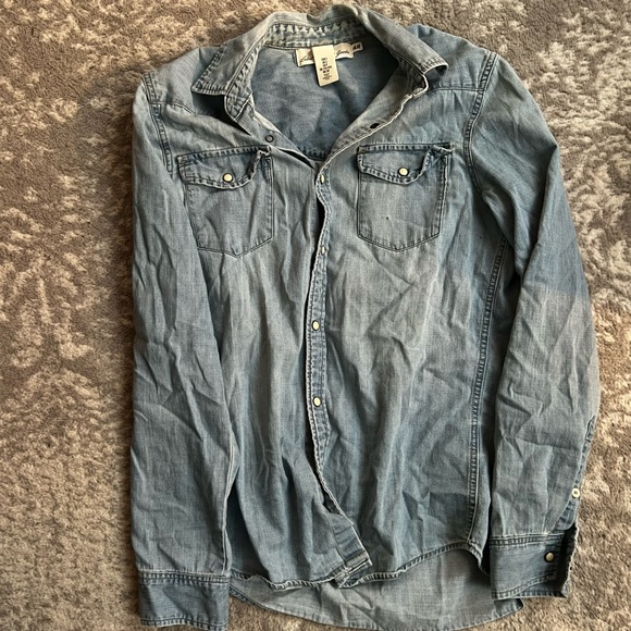H&M Tops Hm Forever2 Women Button Down Shirts Poshmark